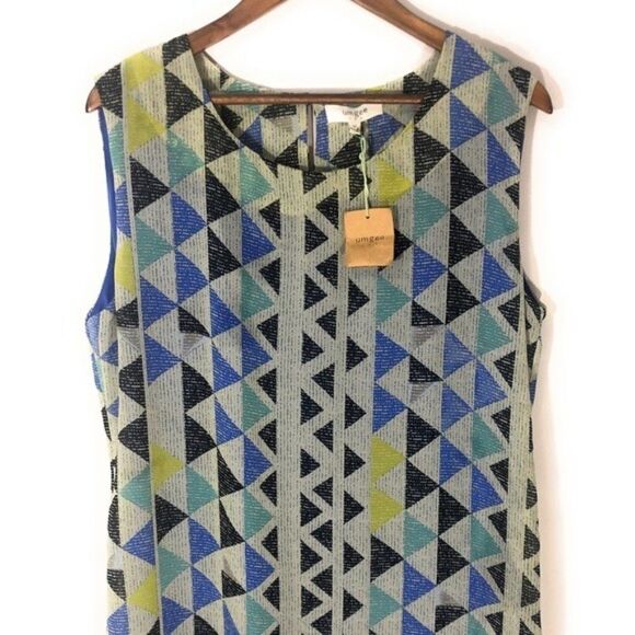 Umgee Boutique Geometric Sleeveless Shift Dress - Picture 6 of 6